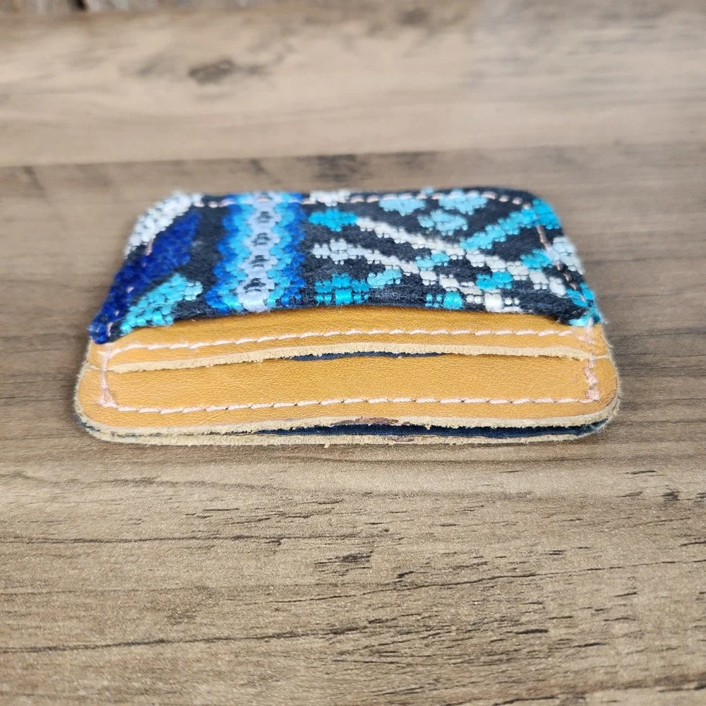 Southwestern Wallet Card Holder Handmade Leather